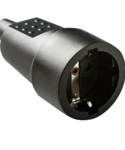 Base de enchufe 16A negra